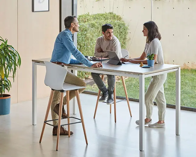 Estética industrial Vital Mesa Vital meeting en reunión