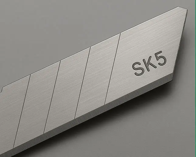 Cuchilla SK5 de alto rendimiento para uso técnico e industrial Cuchilla de 9 mm acero SK5 para corte de precisión en entornos profesionales