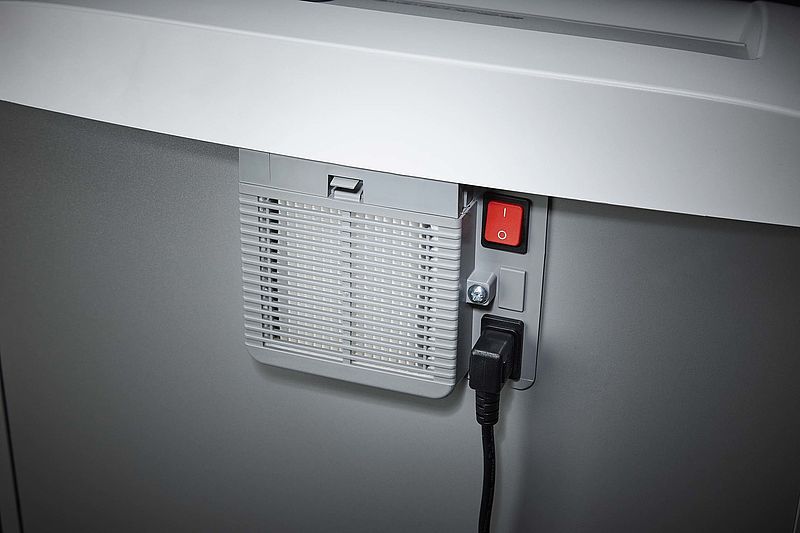 Destructora de documentos con bajo consumo energético Dahle 410 Plus MHP CleanTec 51464-13867 con cabezal de corte en partículas de 4 x 40 mm.