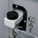 Mantenimiento con aceite de la destructora de documentos Dahle 716 40330-0474 con corte en partículas de 1 x 4,7 mm.
