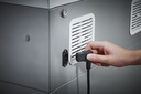 Destructora de alto rendimiento y máxi ma seguridad P-7 Dahle VolumePro 419 20396 con corte en micropartículas de 0,8 x 4,7 mm.