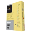 Paquete de 500 hojas de papel en color amarillo