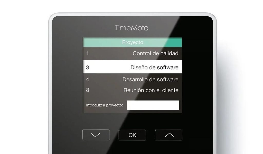 Configuración del egistro del horario laboral con el TimeMoto 616