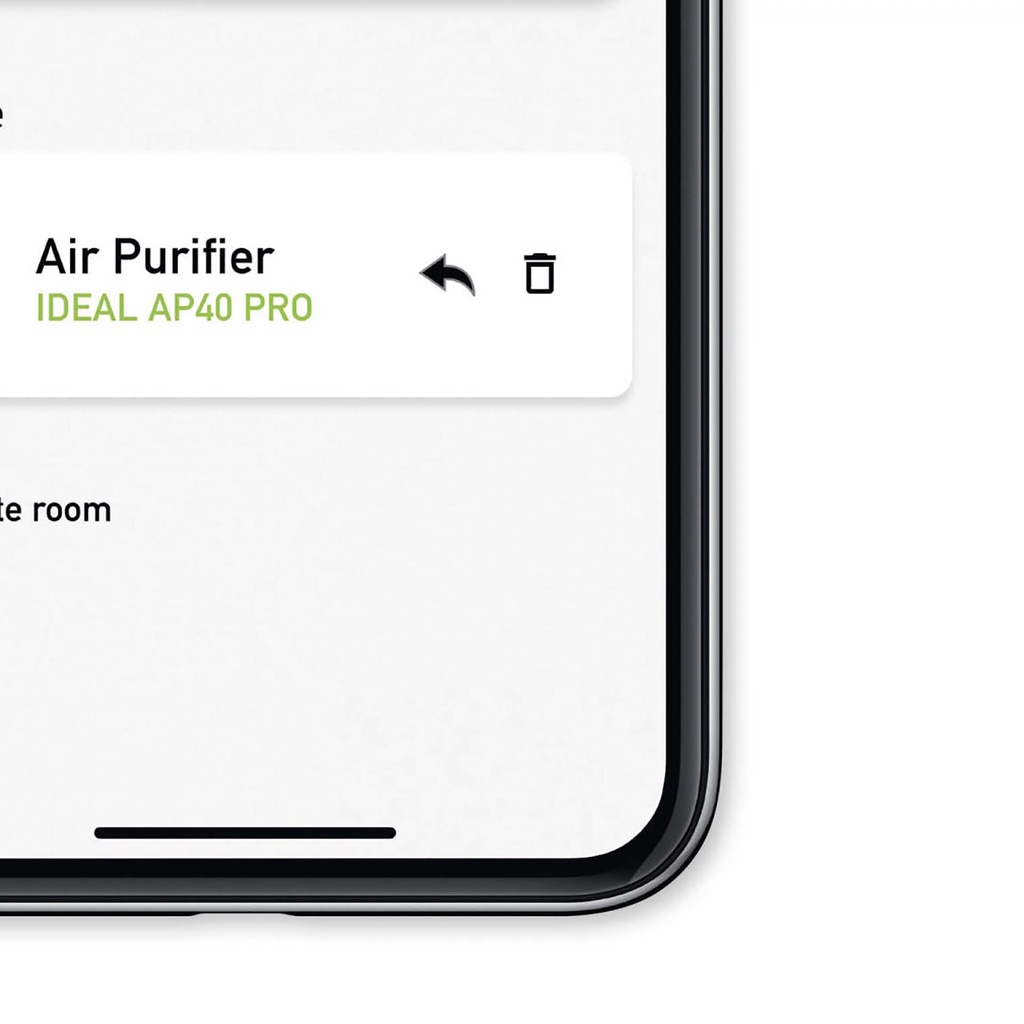 APP IDEAL AIR PRO conectada a sensor de aire Ideal AS10