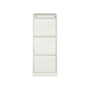 Archivador metálico de tres cajones para carpetas colgantes DIN-A4 en color blanco