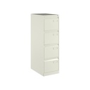 Archivador metálico de cuatro cajones para carpetas colgantes DIN-A4 en color blanco cálido