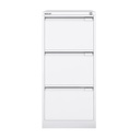 Archivador metálico Bisley BS Premium con tres cajones DIN-A4 para clasificar carpetas colgantes en color gris
