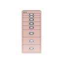 Vista frontal del fichero multicajones Bisley H298BNL en color rosa