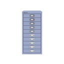 Vista frontal del fichero multicajones Bisley H2910NL en color lila