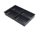 Bandeja para cajón A4 con 4 compartimentos de 51 mm Bisley MultiDrawers