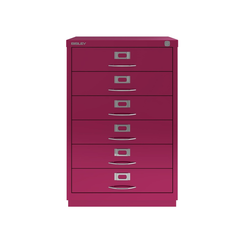 Cajonera con seis cajones personales rosa fucsia Berry