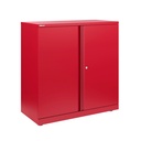 Armario metálico de puertas batientes Essentials 1000 x 800 mm rojo cardenal