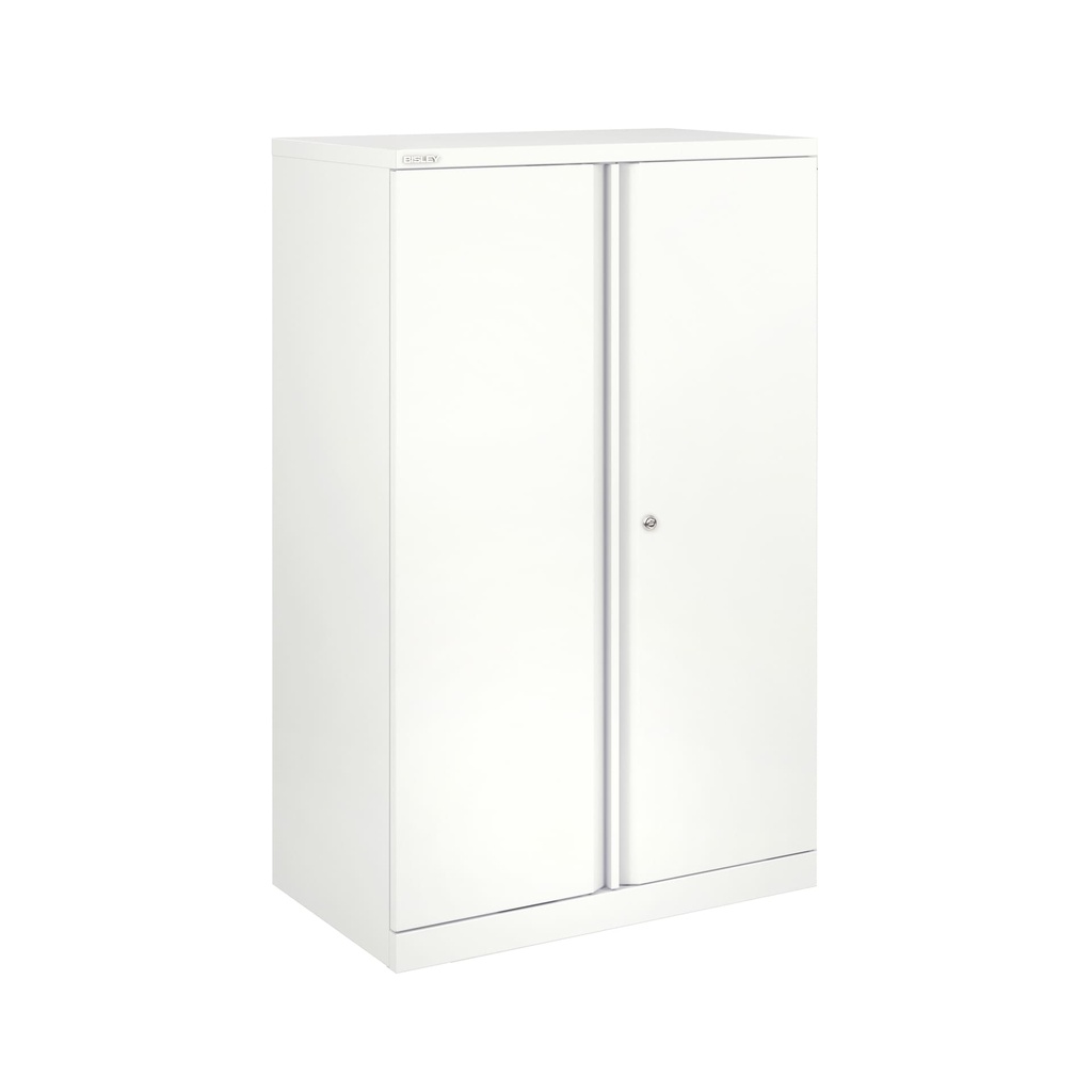 Armario metálico de puertas batientes Essentials 1270 x 800 mm blanco tráfico