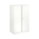 Armario metálico de puertas batientes Essentials 1270 x 800 mm blanco tráfico