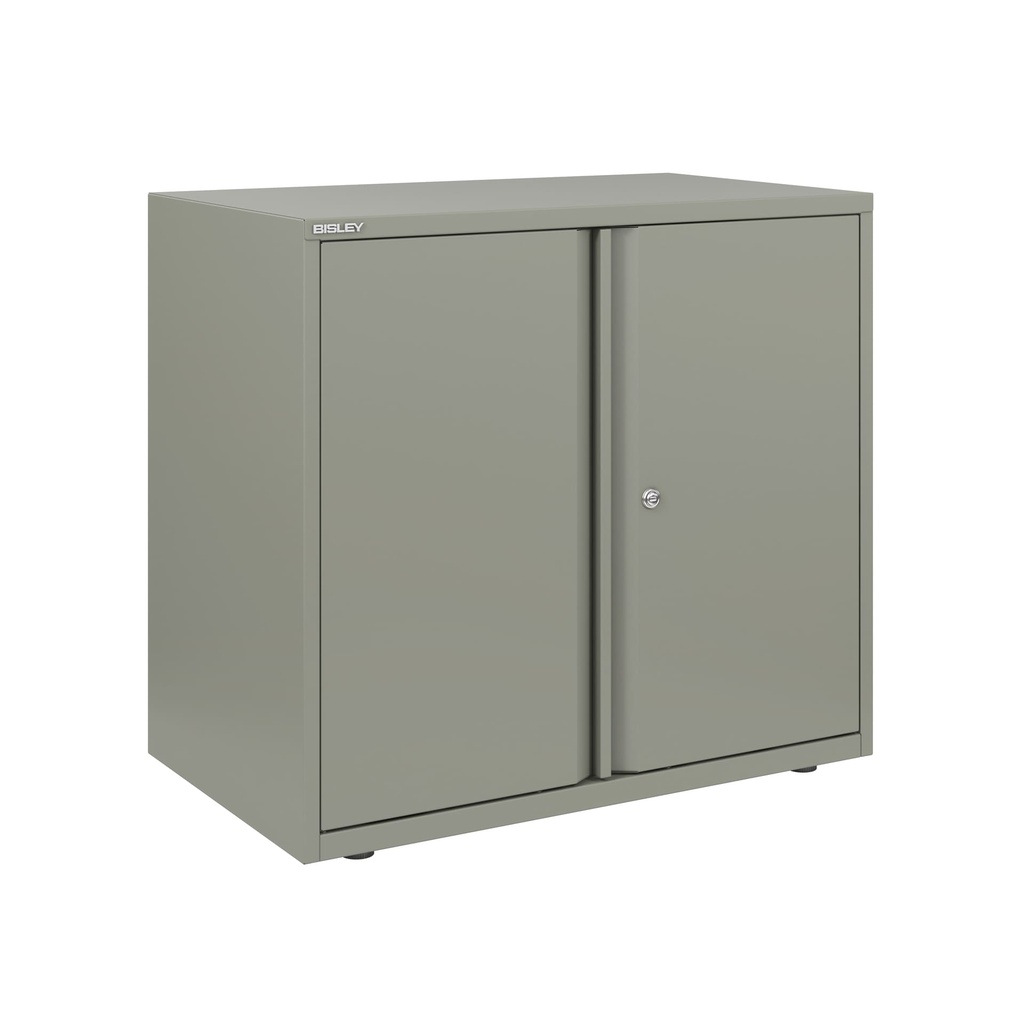 Armario metálico de puertas batientes Essentials 693 x 800 mm gris medio