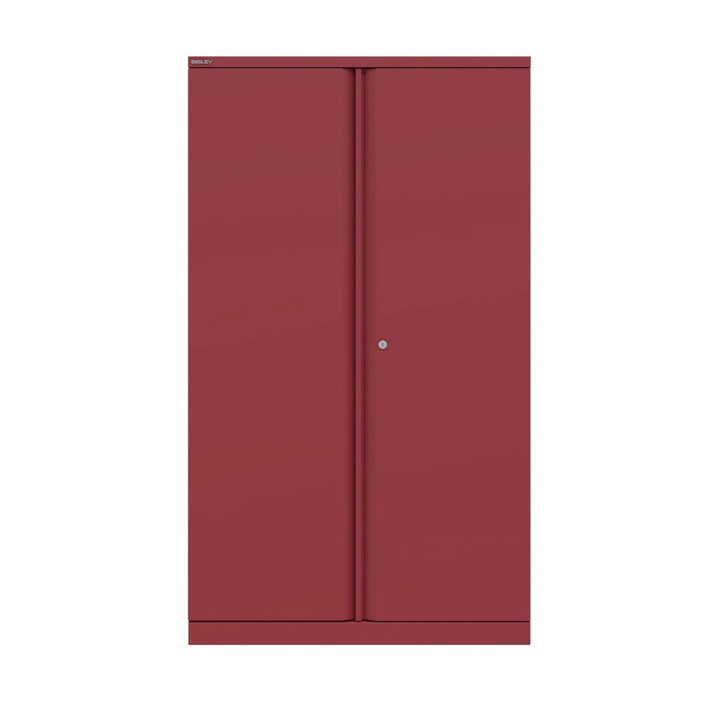 Armario metálico de puertas batientes Essentials 1570 x 914 mm en rojo