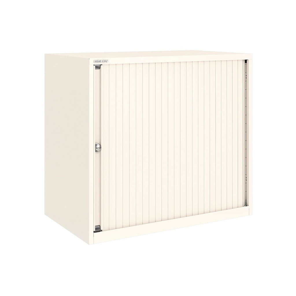 Armario de puerta persiana Bisley Essentials en color blanco tiza
