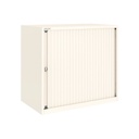 Armario de puerta persiana Bisley Essentials en color blanco tiza