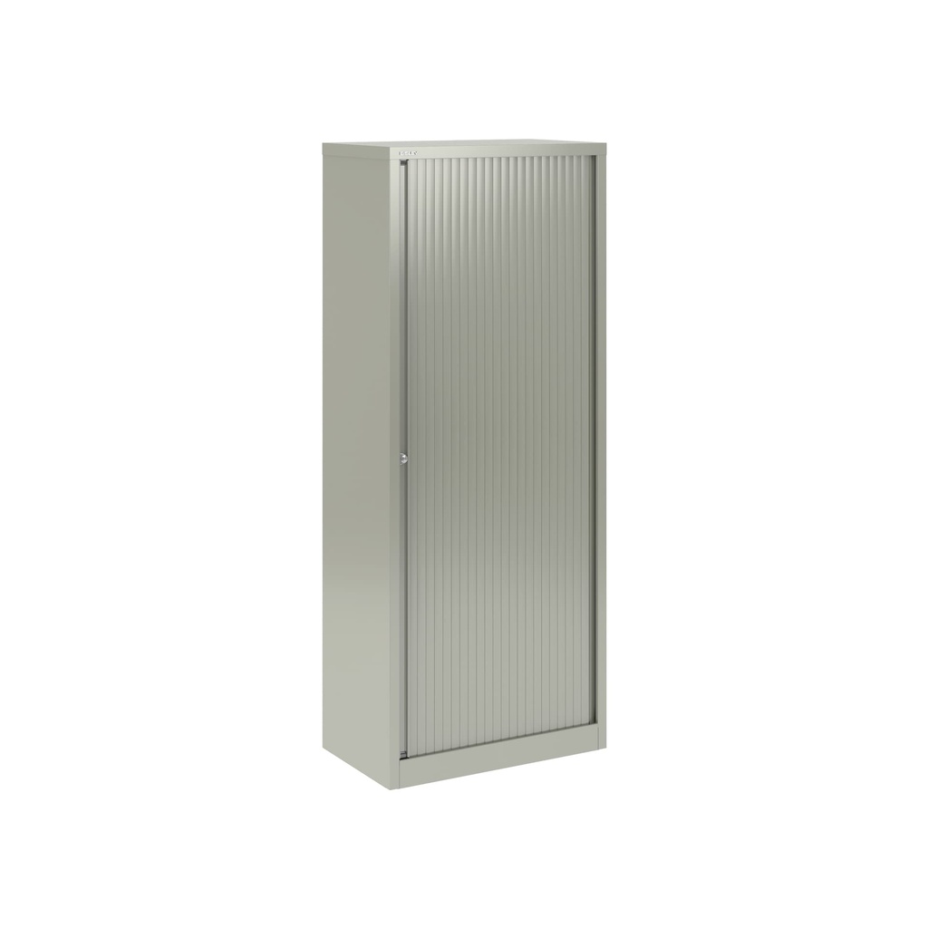 Armario de puerta persiana Bisley Essentials en color gris medio