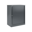Armario de puerta persiana Bisley Essentials en color gris antracita