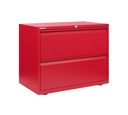 Archivador para carpetas colgantes Bisley Essentials color rojo cardenal