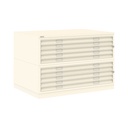 Archivador de planos metálico Bisley en color blanco