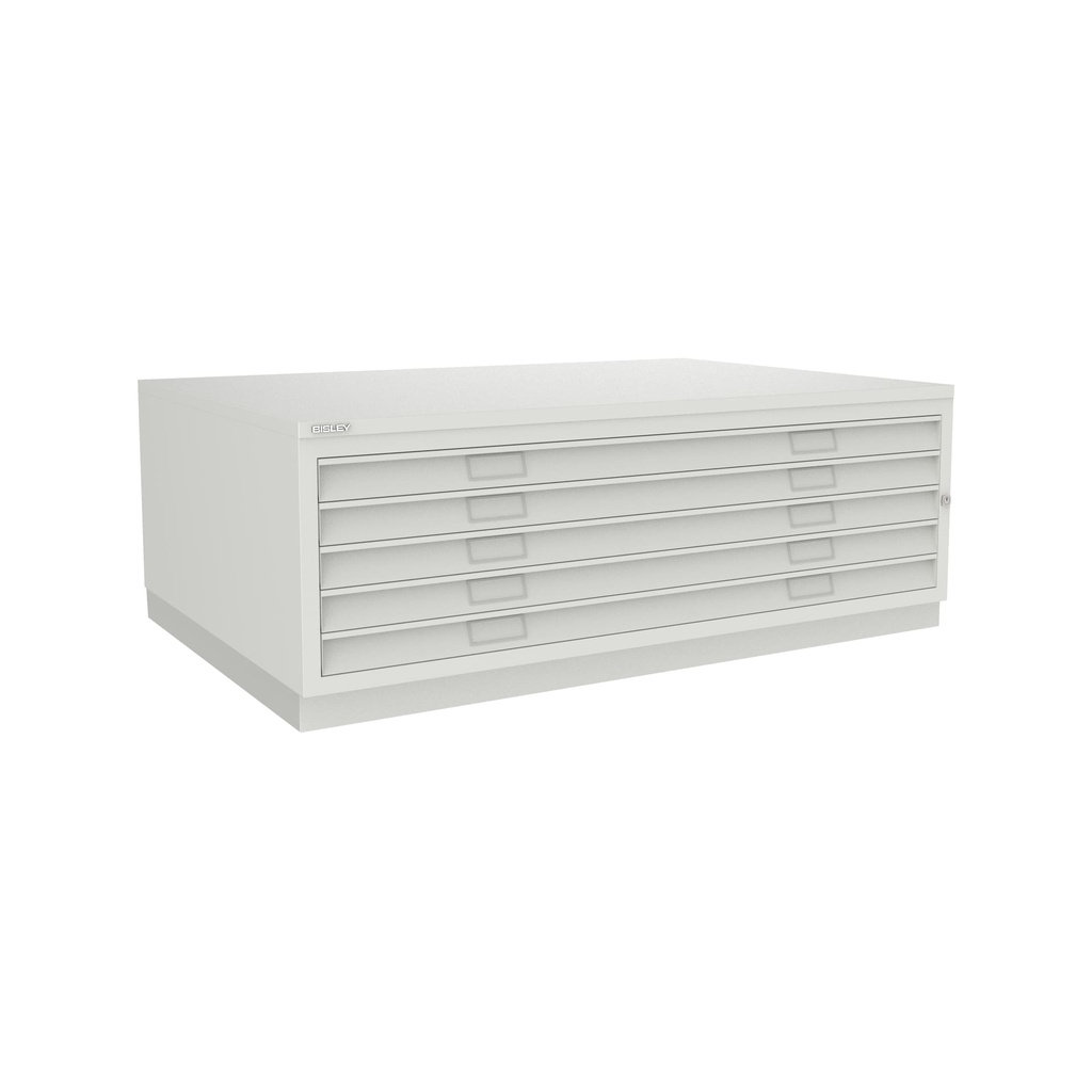 Archivador de planos metálico Bisley en color blanco