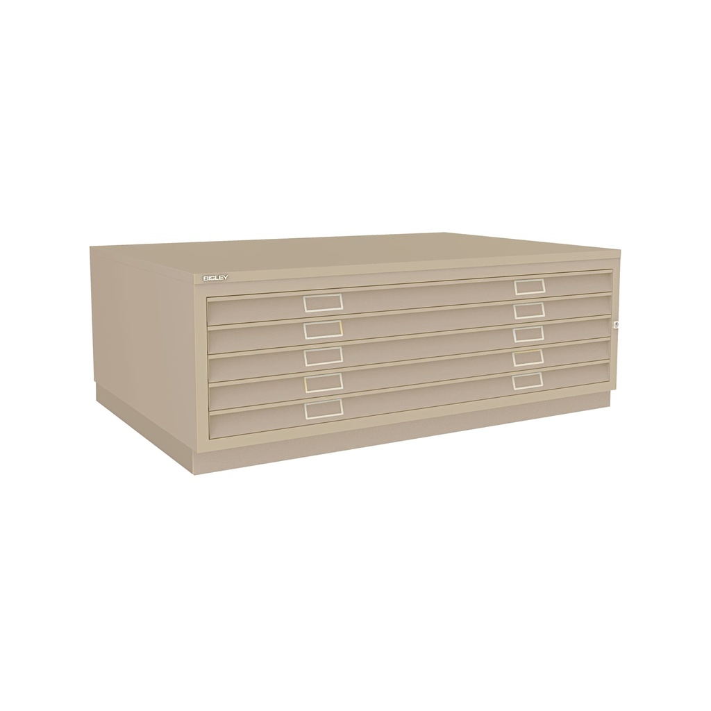 Archivador de planos metálico Bisley en color crema