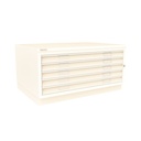 Archivador de planos metálico Bisley en color blanco