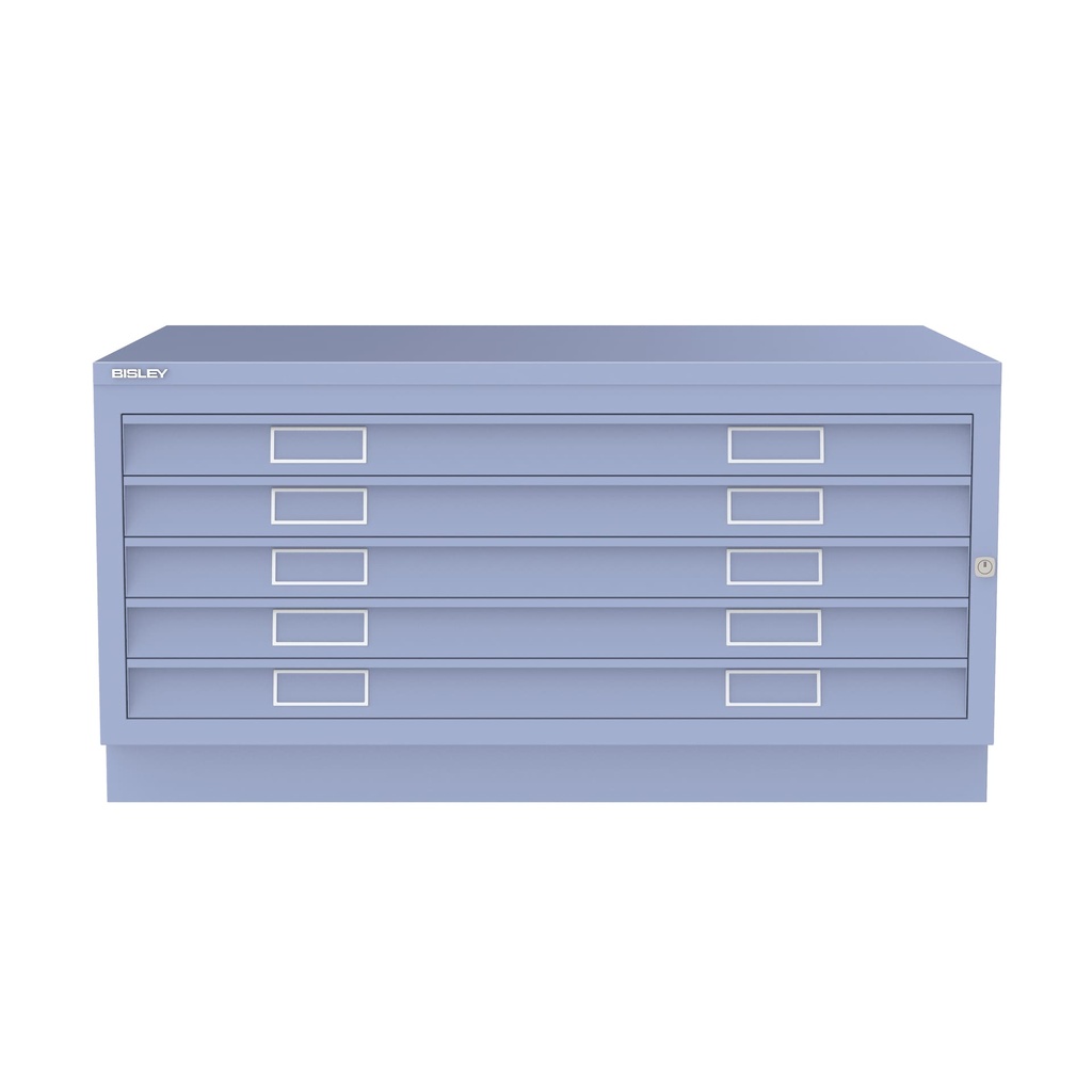 Archivador de planos metálico Bisley en color lila morado