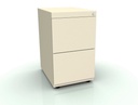 Cajonera fija Bisley Note con 2 cajones de archivo en color crema