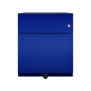 Cajonera móvil Bisley Note con 1 cajón personal y 1 de archivo color azul