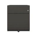 Cajonera móvil Bisley Note con 1 cajón personal y 1 de archivo color gris antracita