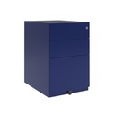 Cajonera móvil Bisley Note con 1 cajón personal y 1 de archivo en color azul Oxford