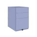 Cajonera móvil Bisley Note con 1 cajón personal y 1 de archivo en color lila violeta