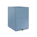 Cajonera móvil Bisley Note con 1 cajón personal y 1 de archivo en color azul claro
