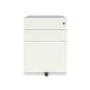 Cajonera móvil Bisley Note con 1 cajón personal y 1 de archivo en color blanco tiza