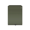 Cajonera móvil Bisley Note con 1 cajón personal y 1 de archivo en color verde militar