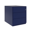Cajonera móvil Bisley Note con 1 cajón personal y 1 de archivo en color azul Oxford