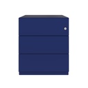 Cajonera móvil Bisley Note con 1 cajón personal y 1 de archivo en color azul oscuro