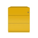 Cajonera móvil Bisley Note con 1 cajón personal y 1 de archivo en color amarillo girasol