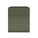 Cajonera móvil Bisley Note con 1 cajón personal y 1 de archivo en color verde militar