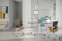 Silla TNK-Flex con respaldo medio tapizado en varios colores