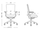 Medidas de la silla TNK 500