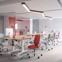 Oficina con silla ergonómica de oficina A+S Work de colores variados