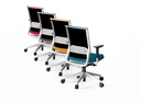 Silla de oficina Stay tapizada en varios colores