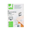 Etiquetas adhesivas A4 96,5 x 33,9 mm Q-Connect (Caja 100 hojas)