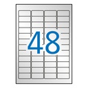 Etiquetas adhesivas A4 45,7 x 21,2 mm Apli 12112 – Pack de 20 Hojas A4 de Etiquetas Blancas Impermeables