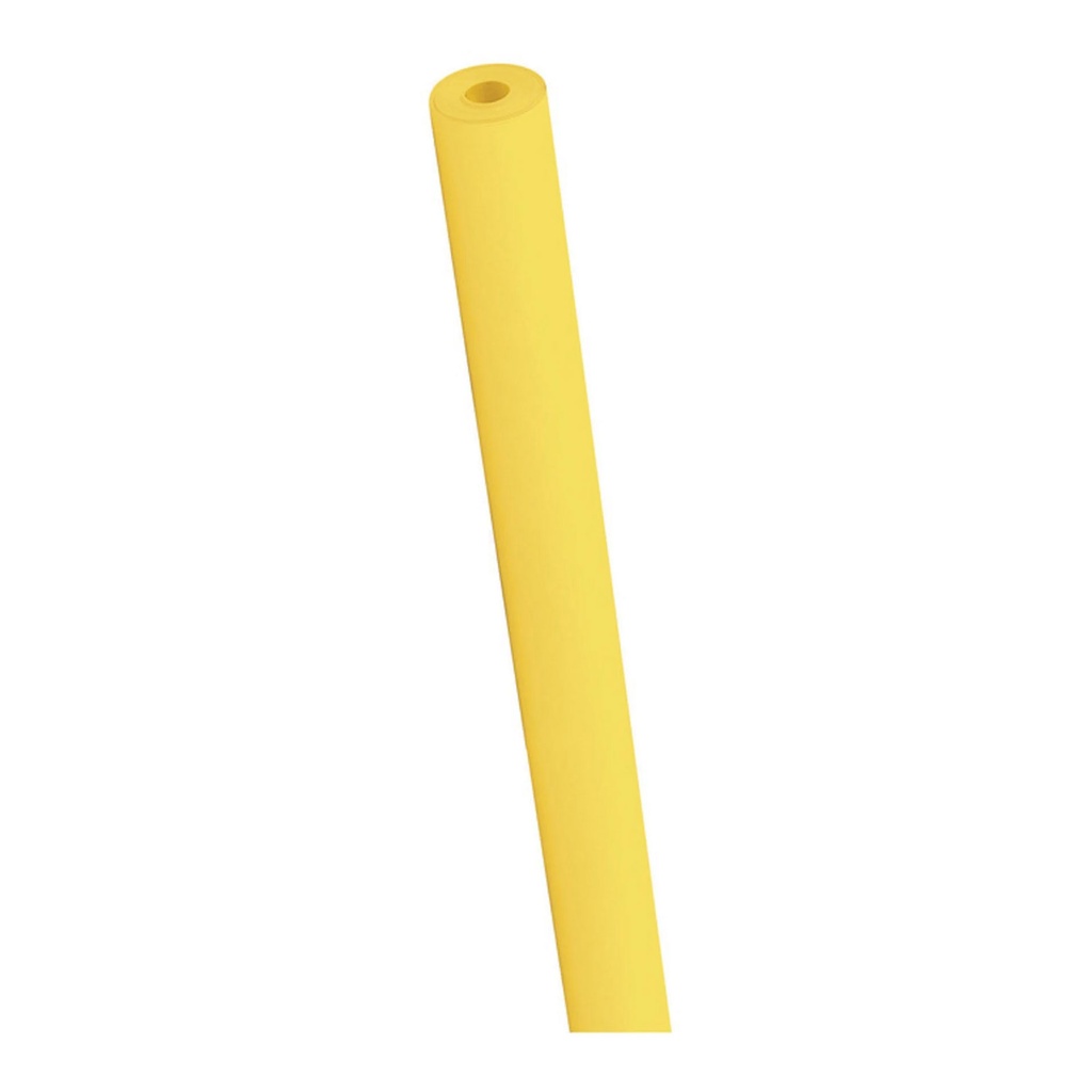 Rollo de papel kraft para manualidades de 5 metros de largo en color amarillo