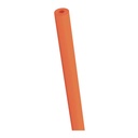 Rollo de papel kraft para manualidades de 5 metros de largo en color naranja